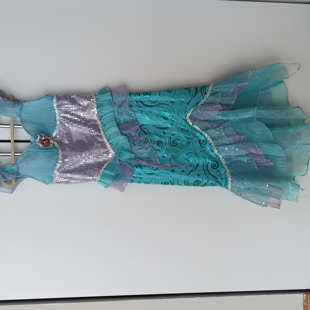 Disney girls princess dress The Little Mermaid size S (4-6)